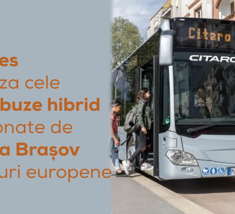 Autobuze hibrid achiziționate de Primăria Brașov cu fonduri europene