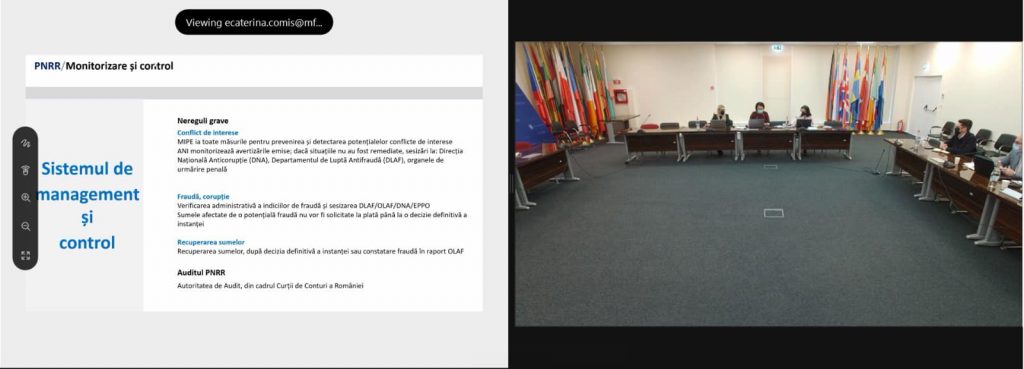 Dezbatere publică privind proiectul de Ordonanță de Urgență a Guvernului în vederea stabilirii cadrului instituțional și financiar de gestionare a fondurilor europene în cadrul Mecanismului de Redresare și Reziliență